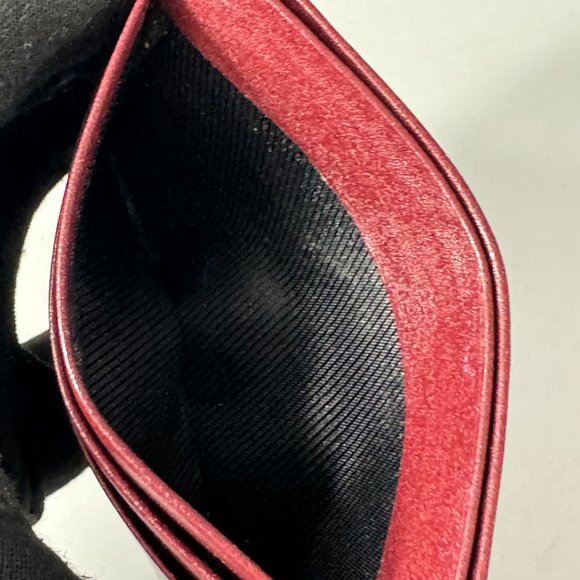 Authentic Vintage Dior Burgundy Leather Card Holder/Purse - Picture 10 of 13